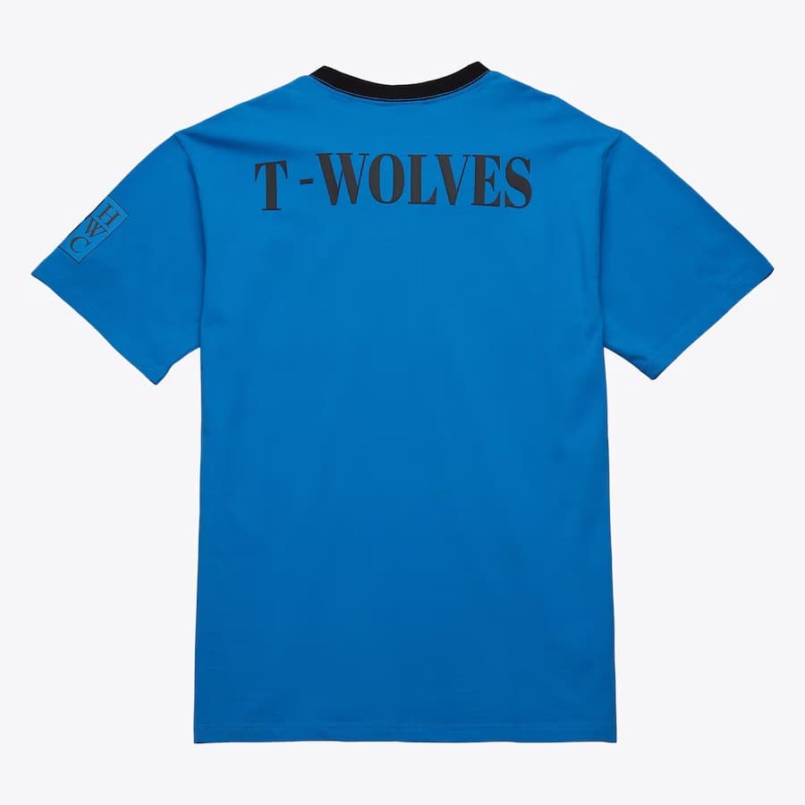 Футболка Mitchell & Ness Blue Minnesota Timberwolves Team OG 3.0 Vintage T-Shirt