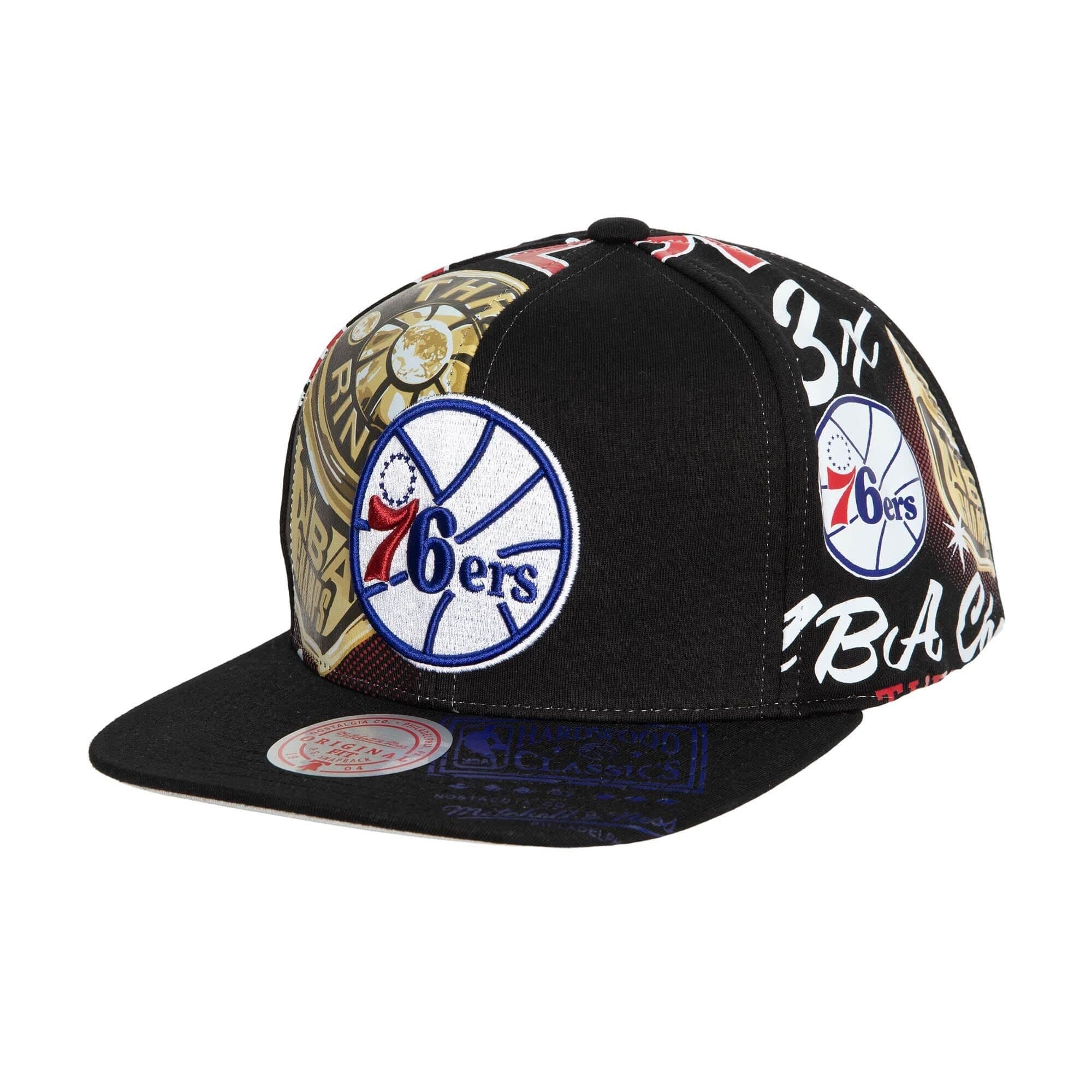 Бейсболка Mitchell & Ness Shirt Remix Snapback HWC Philadelphia 76ers