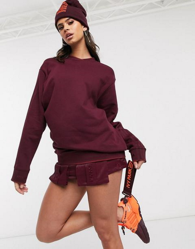 Свитшот adidas Ivy Park Crew Sweatshirt Maron/Noble Maroon