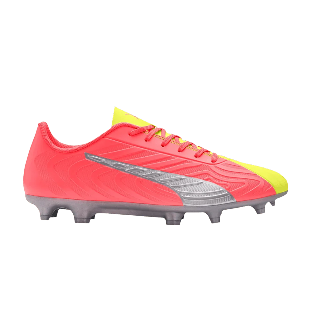 Кроссовки Puma One 20.4 FG AG 'Peach Fizzy Yellow'