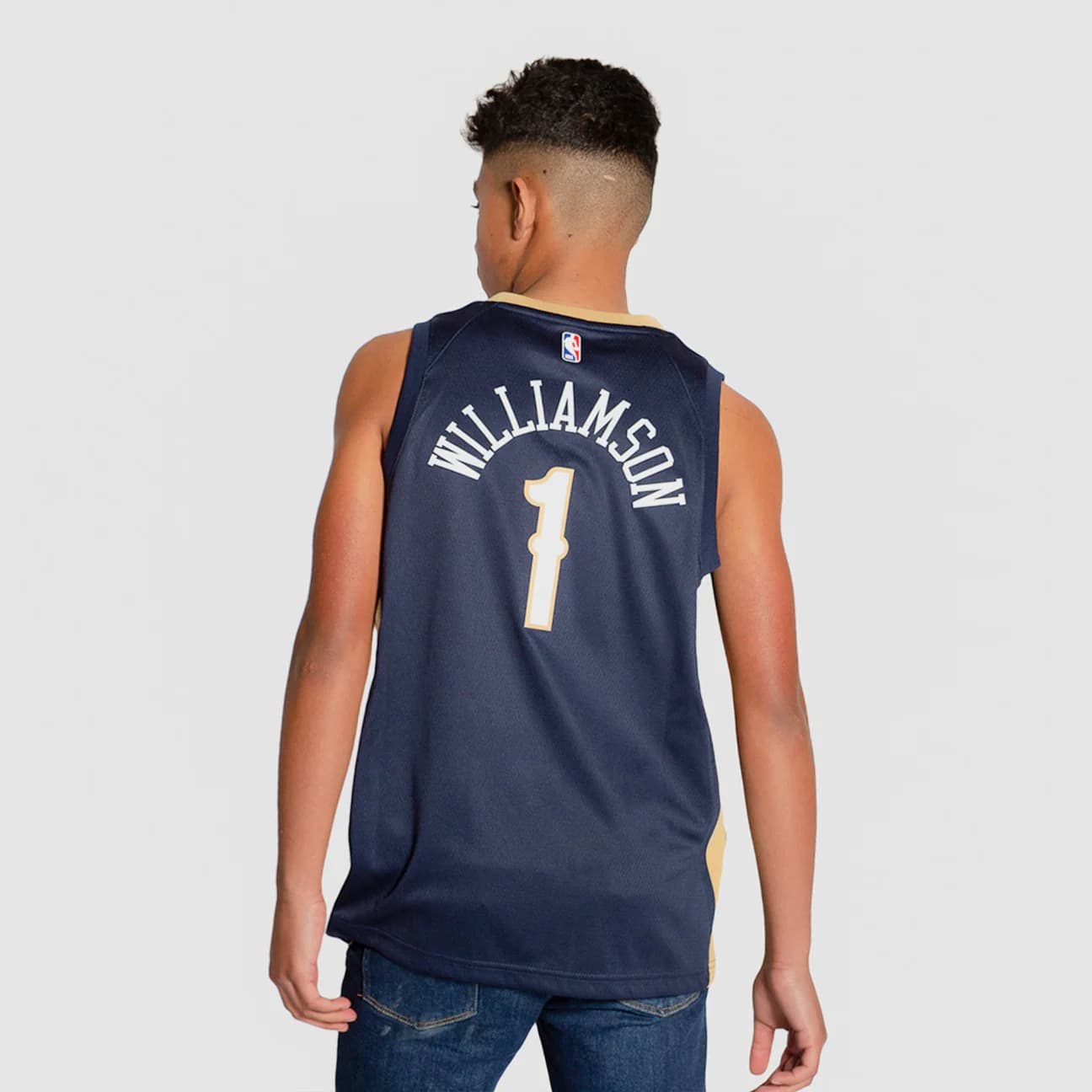 Баскетбольная джерси 2021-22 New Orleans Pelicans Zion Williamson #1 Youth Swingman Icon Edition Navy Jersey