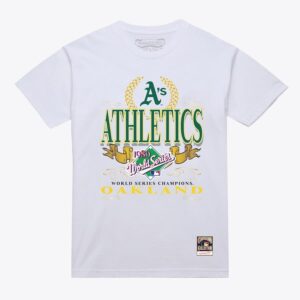 Mitchell-Ness-White-Oakland-Athletics-Pennant-Chase-T-Shirt-300x300