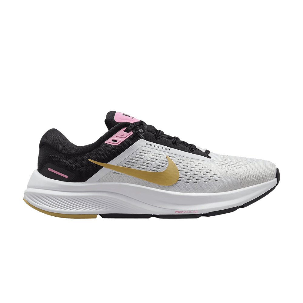 Кроссовки Nike Wmns Air Zoom Structure 24 'White Black Wheat Gold'