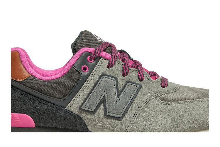 Кроссовки New Balance 574 Big Kid 'Collegiate Pack - Light Grey Pink'