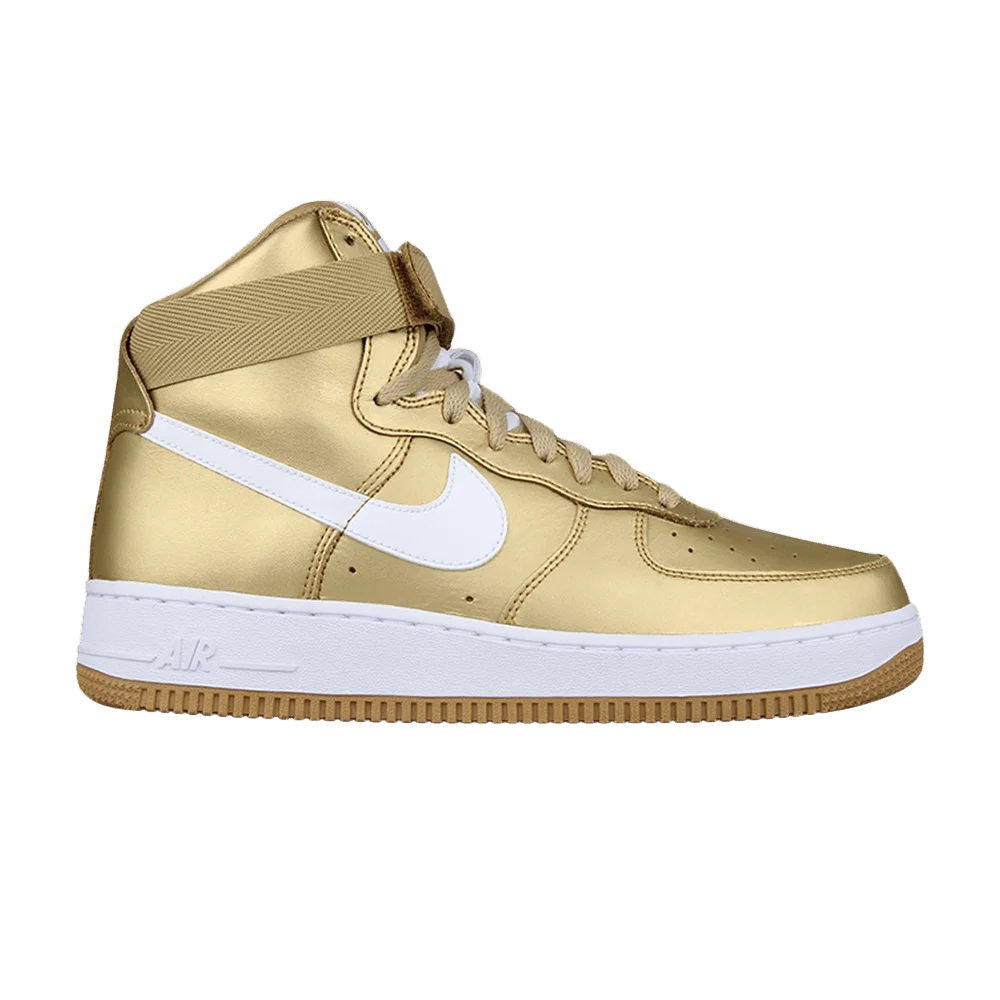 Krossovki-NikeLab-Air-Force-1-High-Metallic-Gold