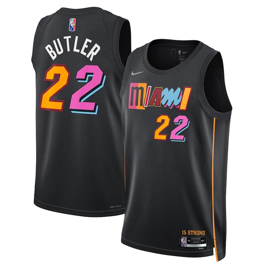 Баскетбольная джерси 2021-22 Miami Heat #22 Jimmy Butler City Edition Swingman Jersey