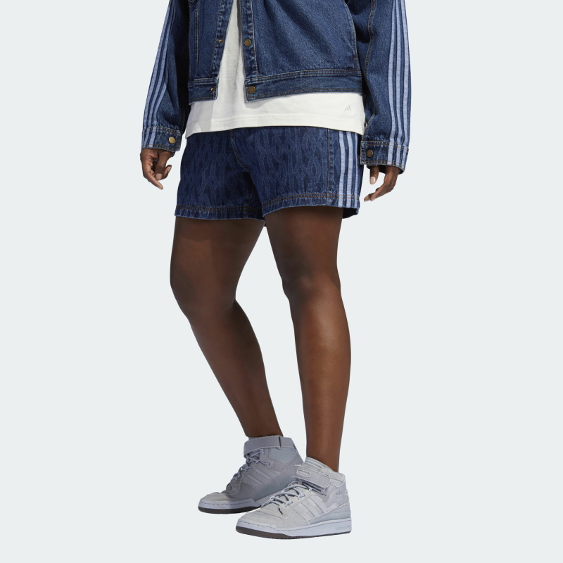 Спортивные шорты adidas Ivy Park Monogram Denim Shorts (All Gender) Dark Denim