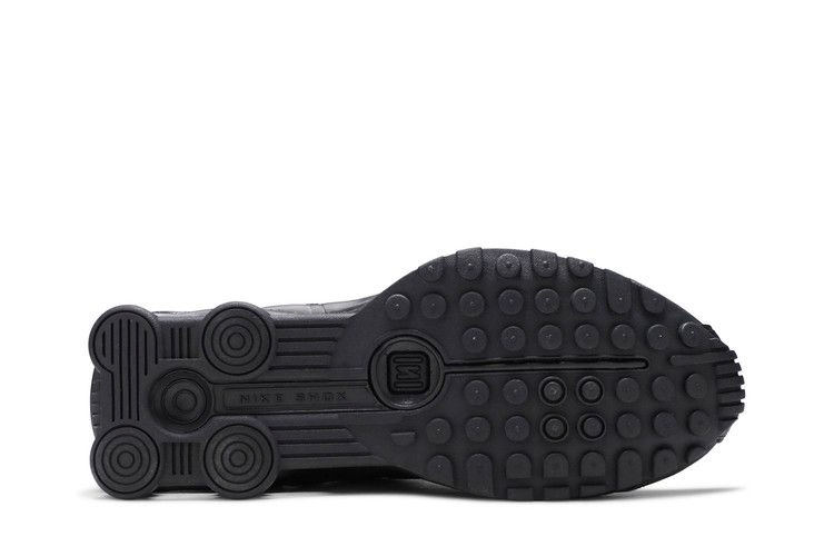 Кроссовки Nike Shox R4 GS 'Triple Black Embroidered Swoosh'