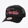 Mitchell-Ness-Black-New-Jersey-Devils-Script-Trucker-Adjustable-Hat-100x100