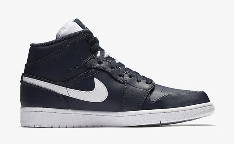 Кроссовки Air Jordan 1 Retro Mid 'Obsidian'