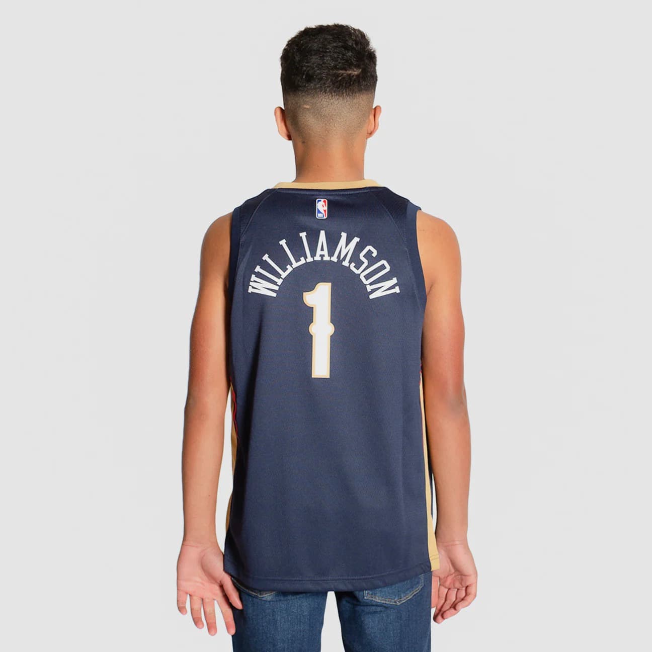 Баскетбольная джерси 2021-22 New Orleans Pelicans Zion Williamson #1 Youth Swingman Icon Edition Navy Jersey