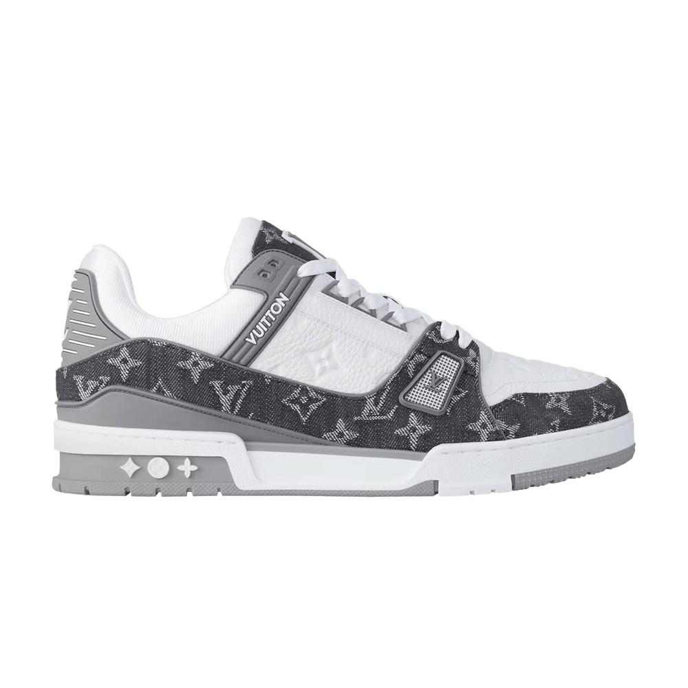 Кроссовки Louis Vuitton Trainer 'Monogram Denim - Grey'