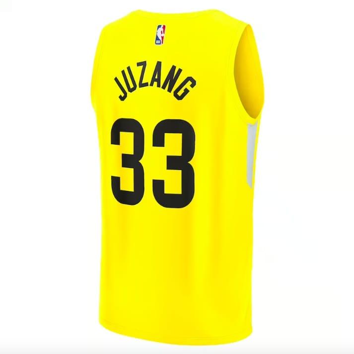 2022-23-Utah-Jazz-33-Johnny-Juzang-Fast-Break-Icon-Yellow-Jersey-2