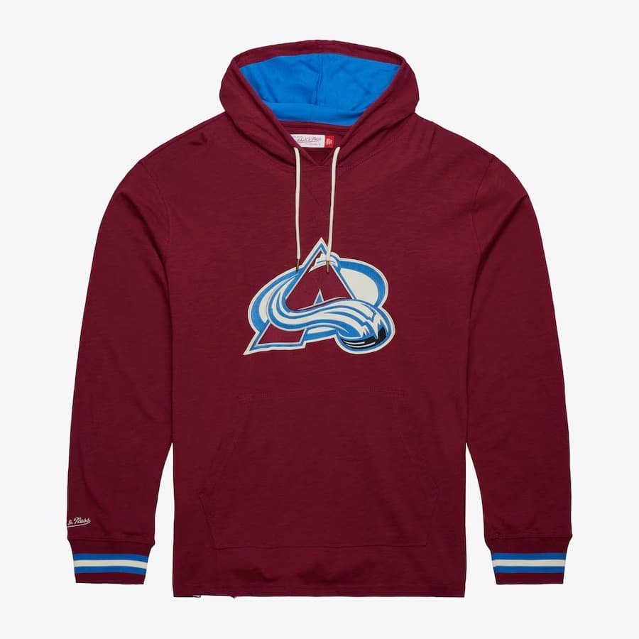 Худи Mitchell & Ness Burgundy Colorado Avalanche Legendary Slub Pullover Hoodie
