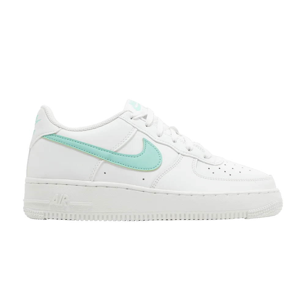 Krossovki-Nike-Air-Force-1-GS-White-Emerald-Rise