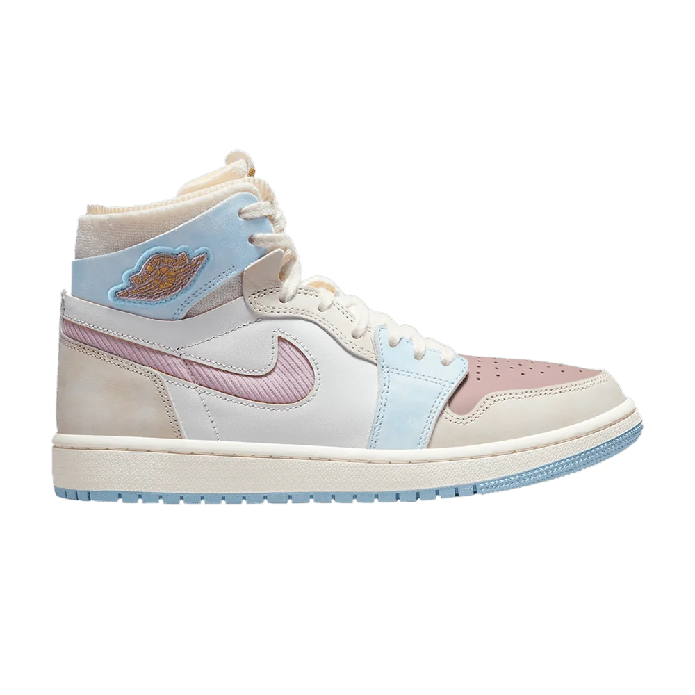 Кроссовки Wmns Air Jordan 1 High Zoom Comfort 'Pink Oxford Plum Fog'