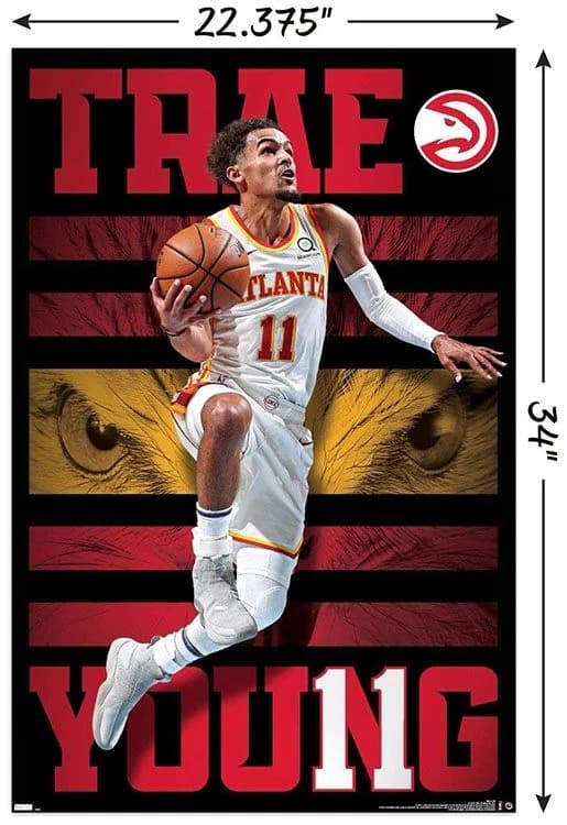 Настенный постер Trae Young Atlanta Hawks NBA Wall Poster