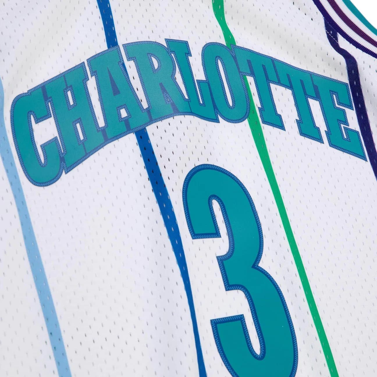 Баскетбольная джерси 1988-89 Charlotte Hornets Rex Chapman #3 Swingman Hardwood Classics White Jersey
