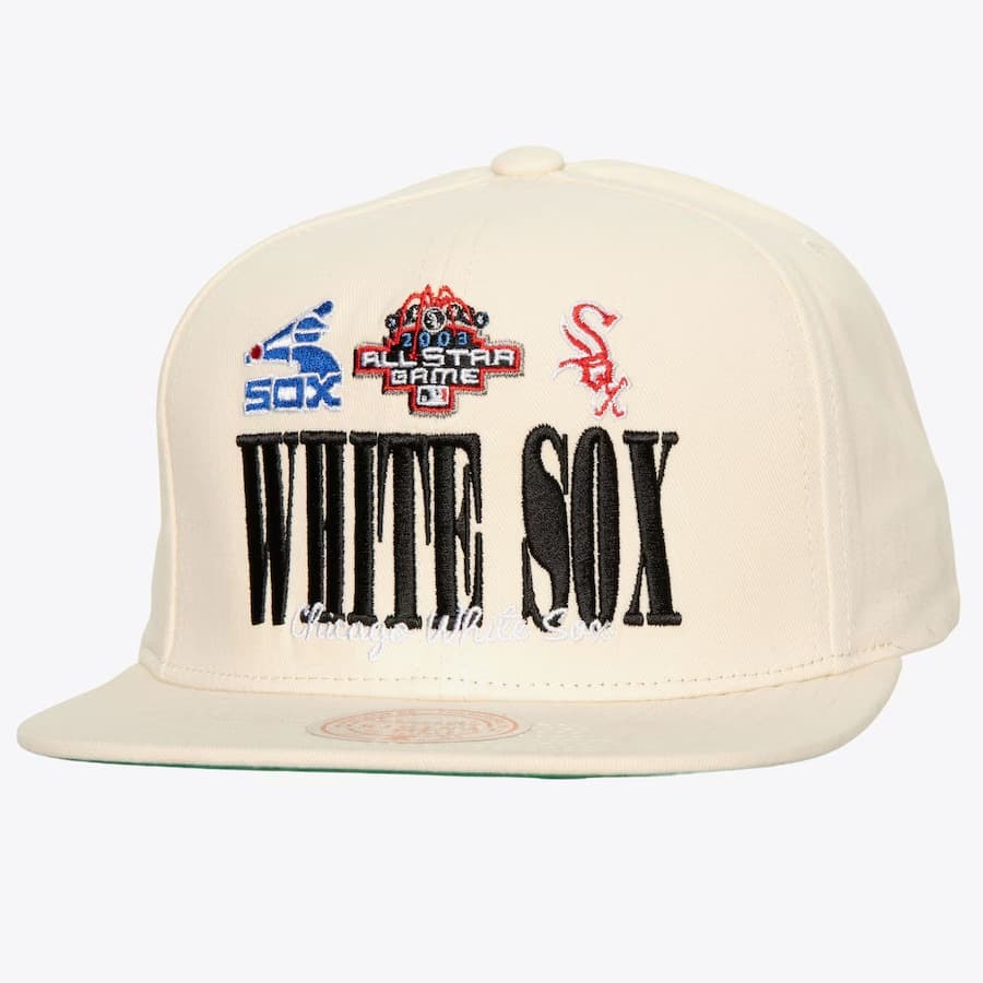 Бейсболка Mitchell & Ness Cream Chicago White Sox Cooperstown Collection Reframe Retro Snapback Hat