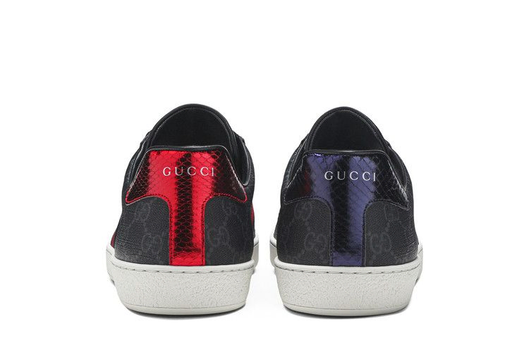 Кроссовки Gucci Ace GG Supreme 'Black Grey'