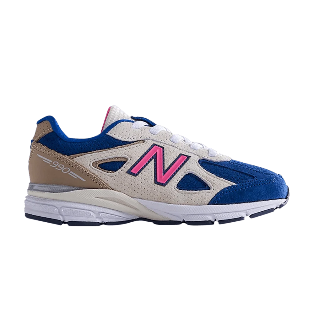 Krossovki-Kith-x-New-Balance-990v4-Little-Kid-Daytona