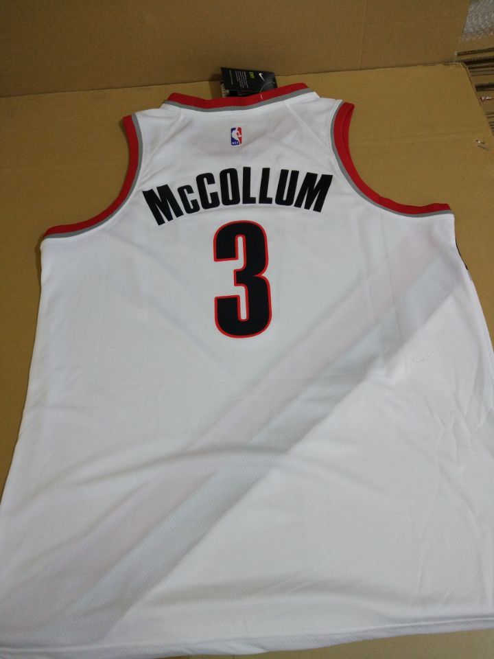 Баскетбольная джерси 2017-18 CJ McCollum Portland Trail Blazers #3 Association White