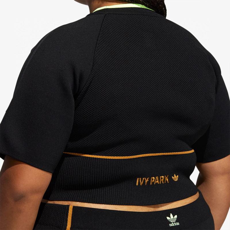 Спортивный топ adidas Ivy Park Knit Crop Top (Plus Size) Black/Mesa