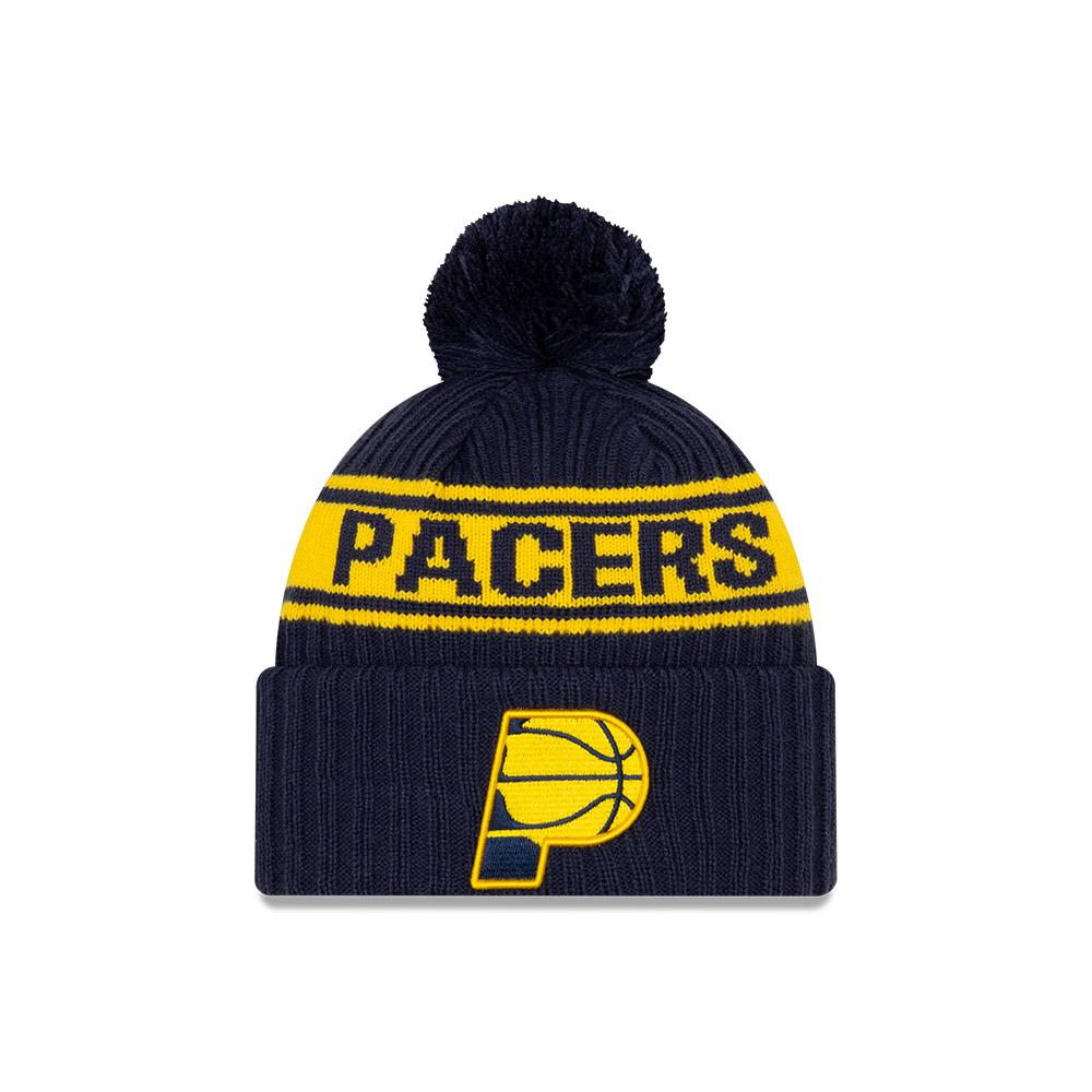 Шапка New Era Indiana Pacers 2021 Draft Edition Pom Knit NBA Beanie
