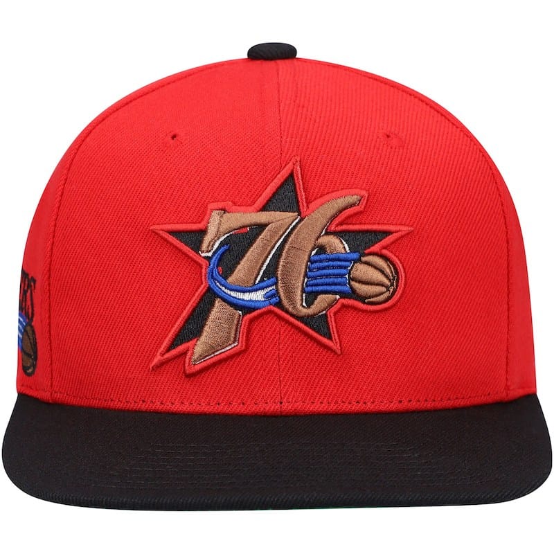 Mens-Mitchell-Ness-Royal-Philadelphia-76ers-Hardwood-Classics-XL-Wordmark-Snapback-Hat-6