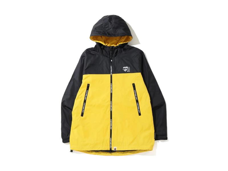 Куртка с капюшоном BAPE 2tone Hoodie Jacket Yellow
