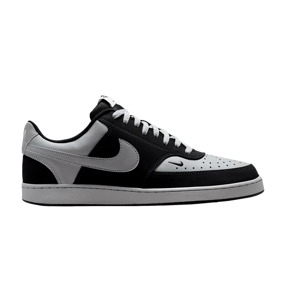 Кроссовки Nike Court Vision 'Black Light Smoke Gray Sail White Light Smoke Gray'