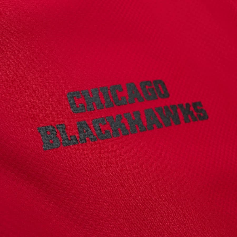 Куртка с капюшоном Mitchell & Ness Black Chicago Blackhawks Home Team Lightweight Full-Zip Windbreaker Jacket