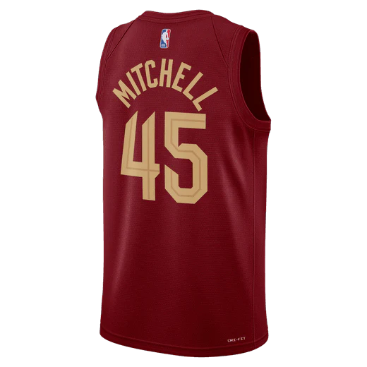 Баскетбольная джерси 2023-24 Cleveland Cavaliers Donovan Mitchell #45 Icon Edition Red Jersey