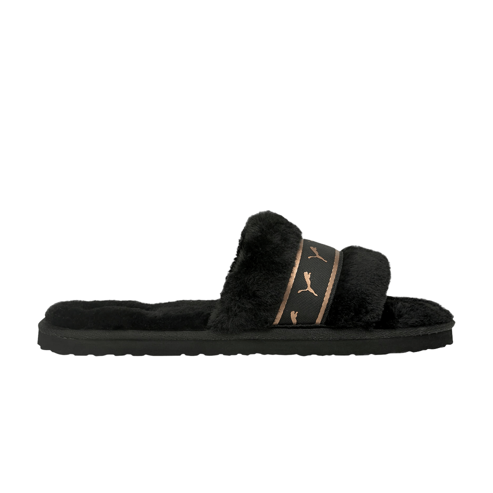 Puma Wmns Fluff Remix Slide 'Black Rose Gold'