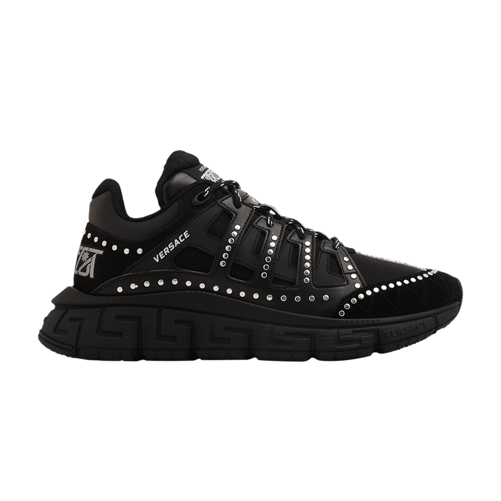 Кроссовки Versace Trigreca 'Black Silver Studs'