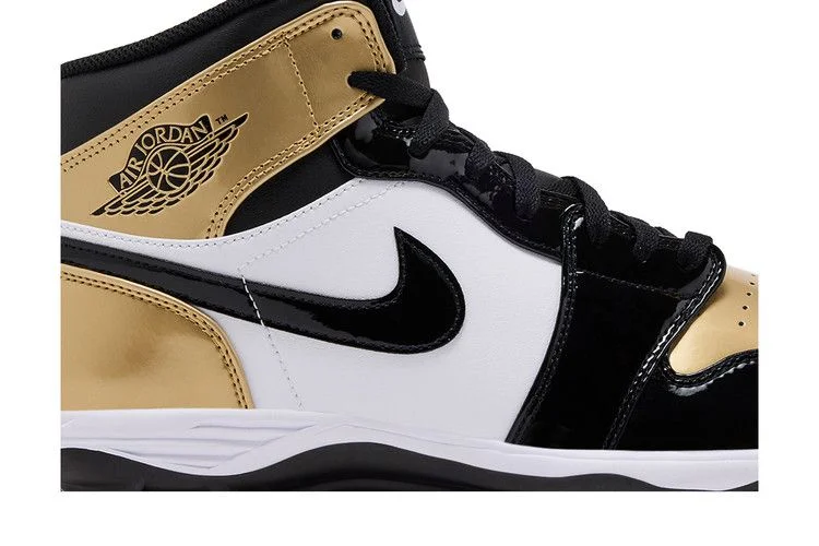 Кроссовки Air Jordan 1 Mid TD Cleat 'Gold Toe'