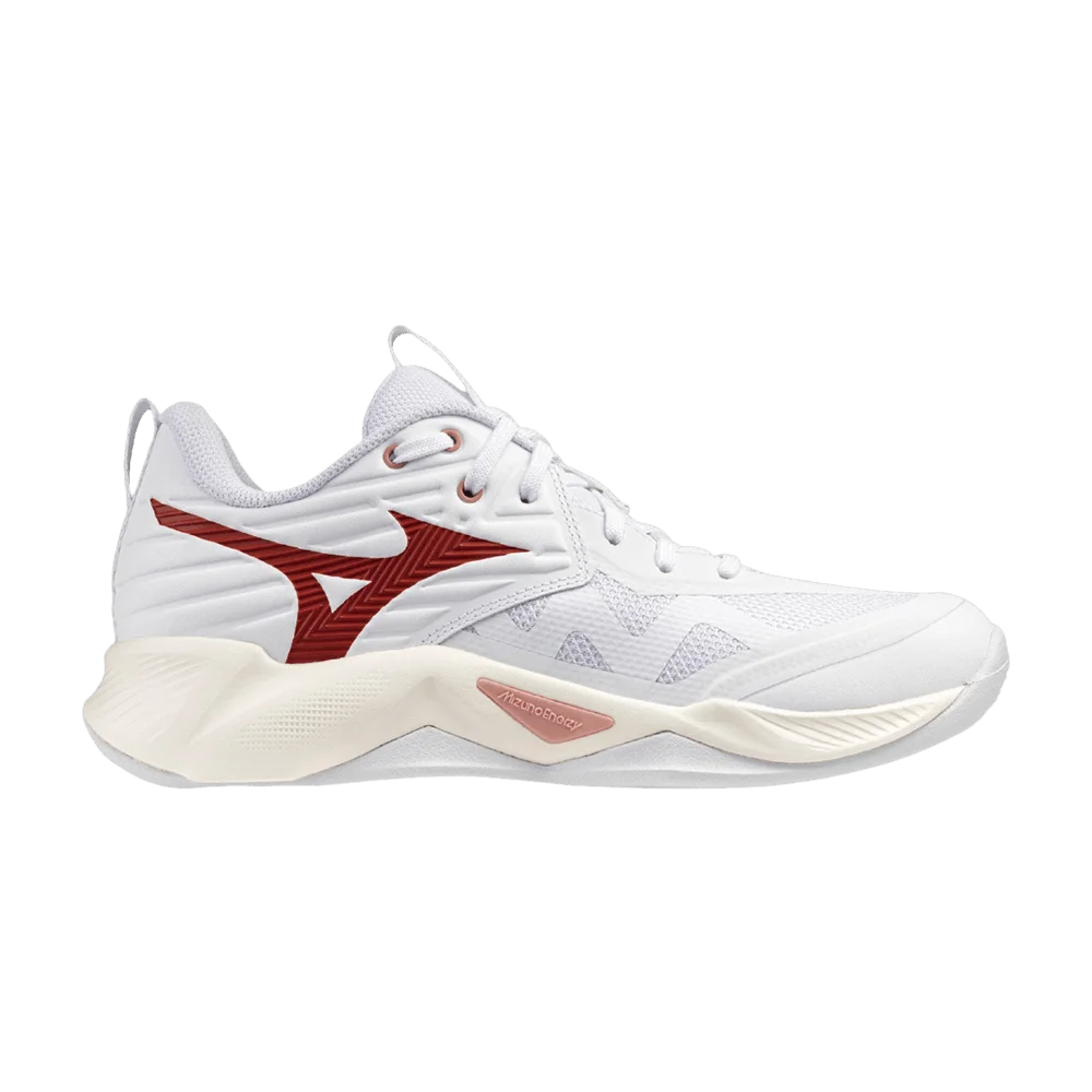 Krossovki-Mizuno-Wmns-Wave-Momentum-Pro-White-Red