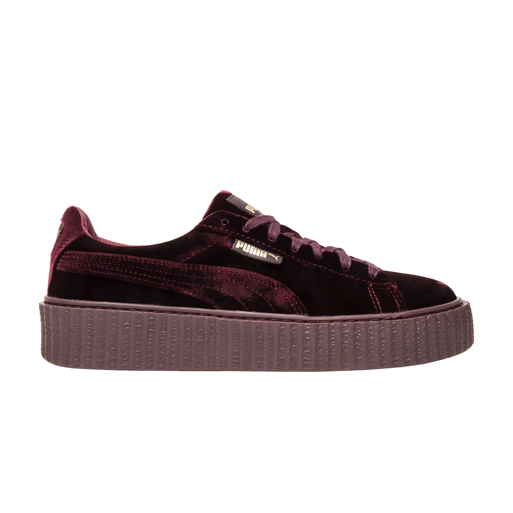 Krossovki-Fenty-x-Puma-Wmns-Velvet-Creeper-Burgundy