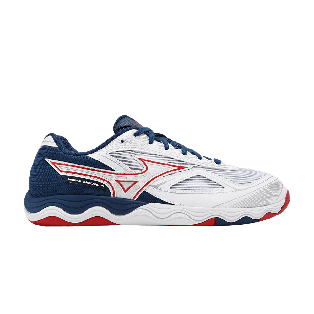Кроссовки Mizuno Wave Medal 7 Wide 'White Salsa Greystone'