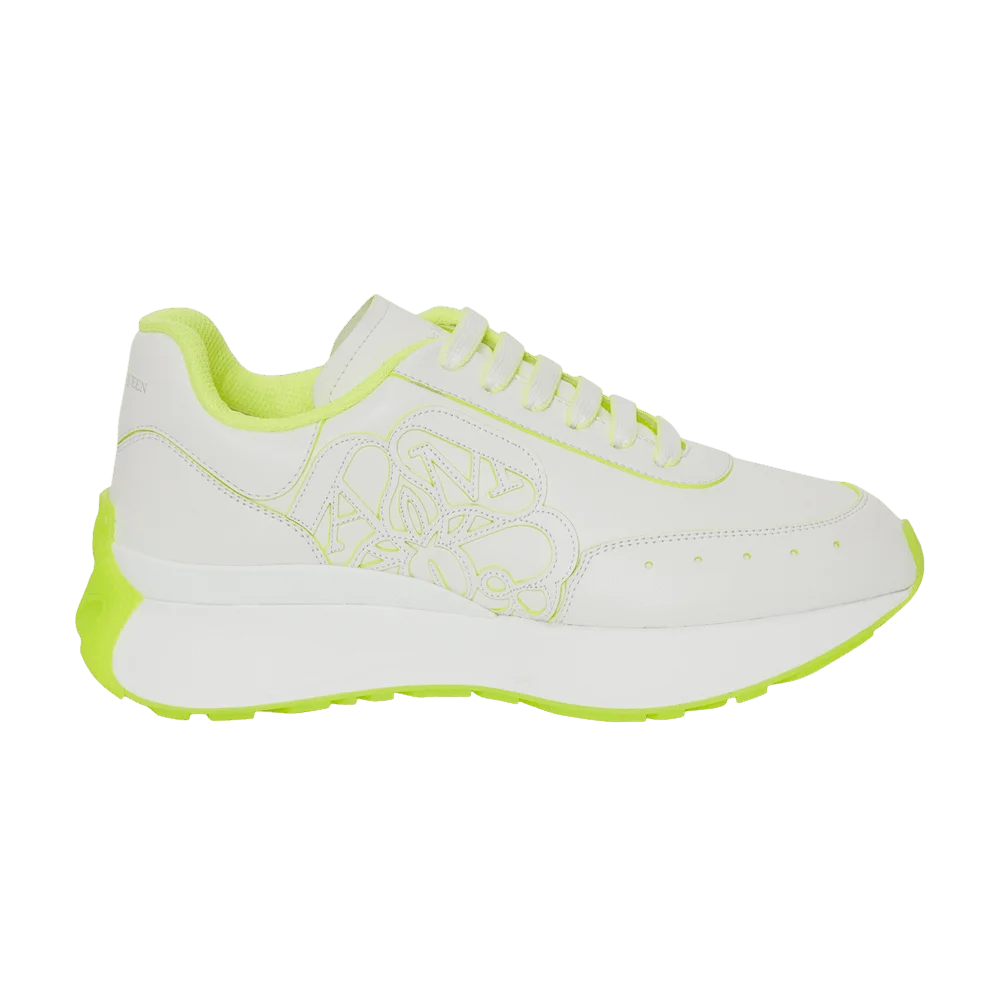 Кроссовки Alexander McQueen Wmns Sprint Runner 'White Acid Yellow'