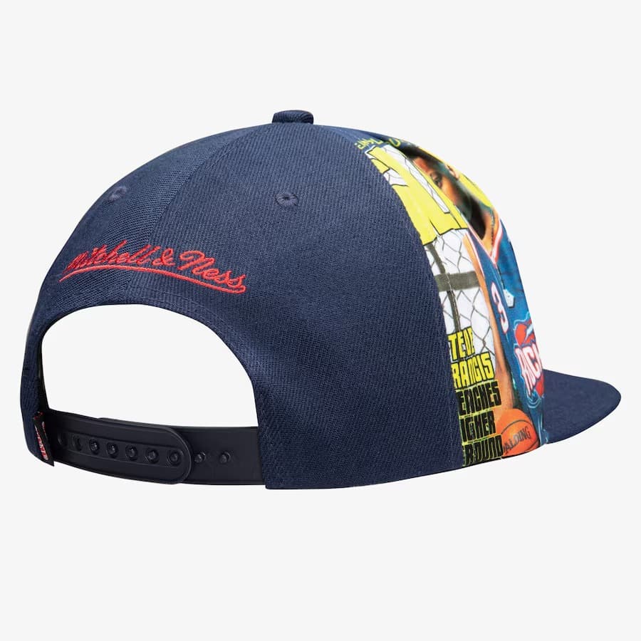 Бейсболка Mitchell & Ness Steve Francis Navy Houston Rockets Hardwood Classics Slam Side Cropped Snapback Hat