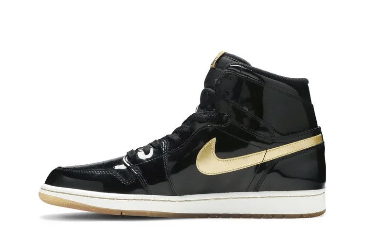 Кроссовки Air Jordan 1 Retro High OG 'Black Gold PL'