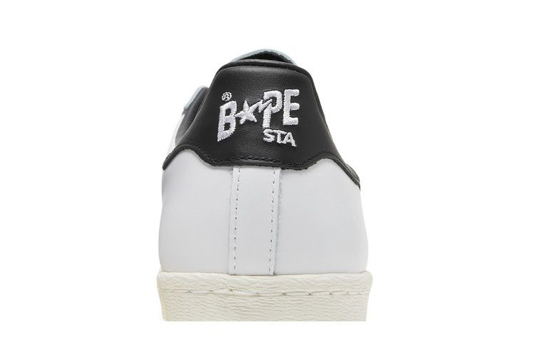Кроссовки BAPE x adidas Superstar 'White Black'