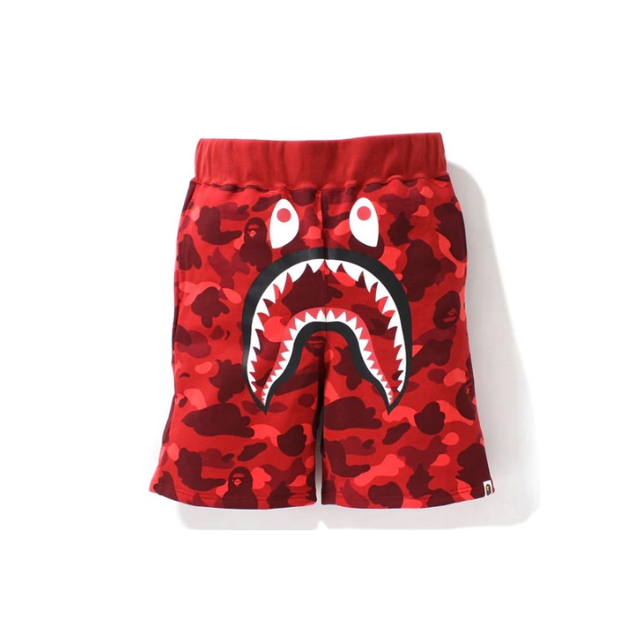 Спортивные шорты BAPE Color Camo Shark Sweat Shorts Red
