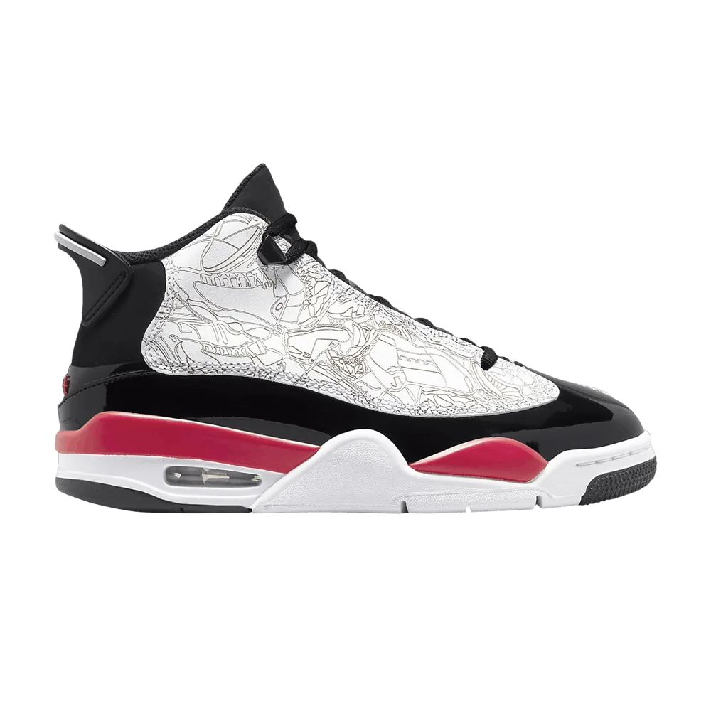 Krossovki-Air-Jordan-Dub-Zero-GS-Fire-Red