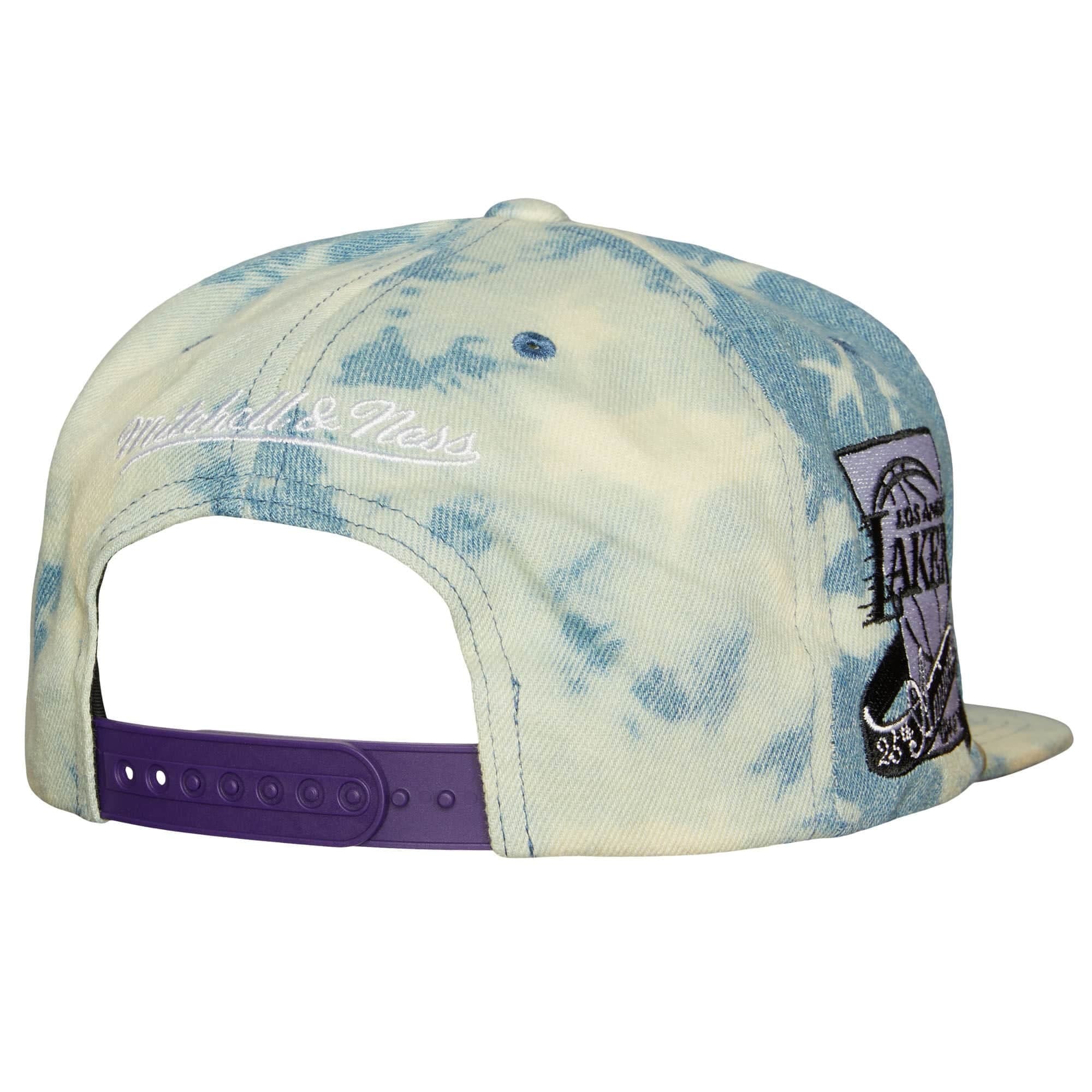 Бейсболка Mitchell & Ness Acid Wash Snapback Los Angeles Lakers Hat