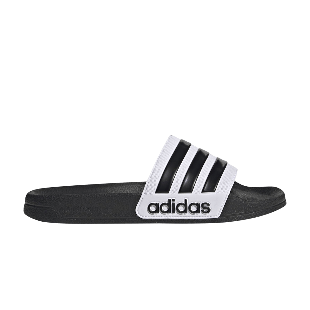 Adidas Adilette Shower Slide 'White Black'