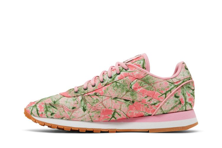 Кроссовки LQQK Studios x Reebok Classic Leather 'Leaf Camo - Bubble Gum'
