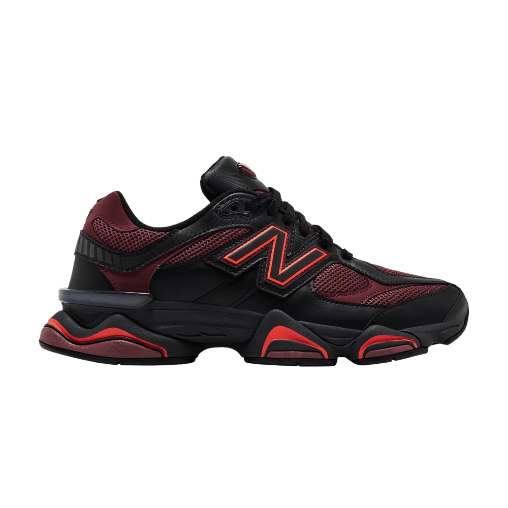 Кроссовки New Balance 9060 'Black Washed Burgundy'