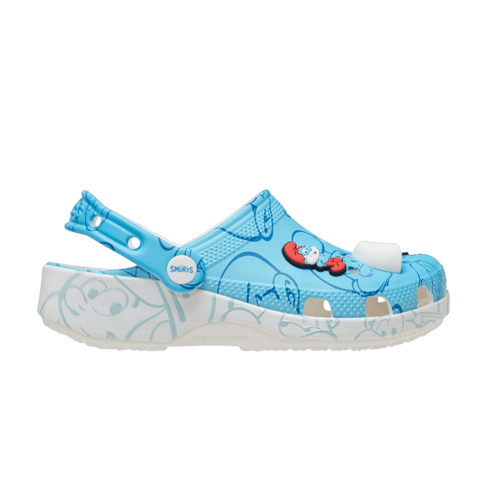 Кроссовки Crocs The Smurfs x Classic Clog Kids 'Allover Print'